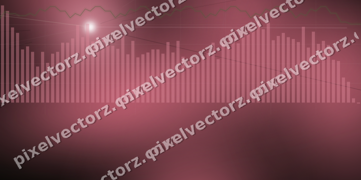 Glowing neon chart background in pink and lime