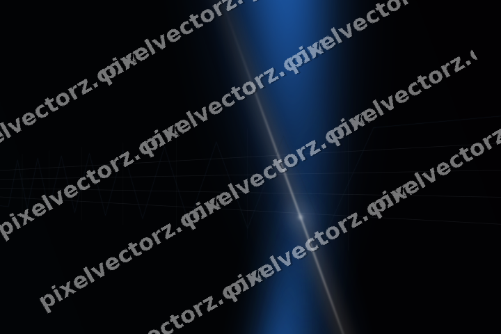 Glowing neon chart background in blue and orange