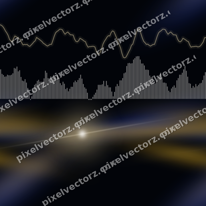 Nahtloser Neon Diagramm Hintergrund in Bernstein und Blau