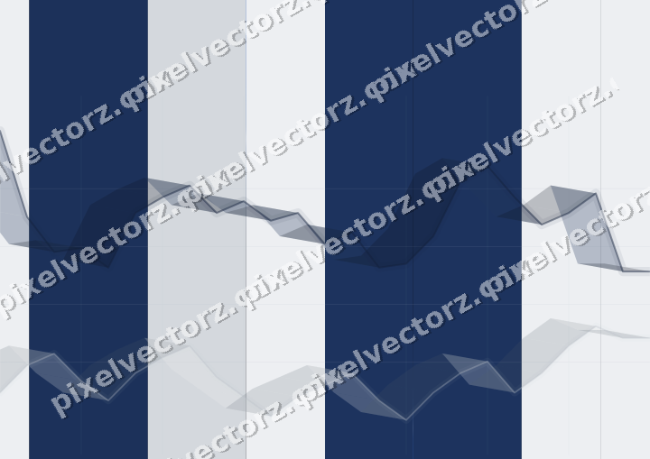 Glowing neon chart background in blue