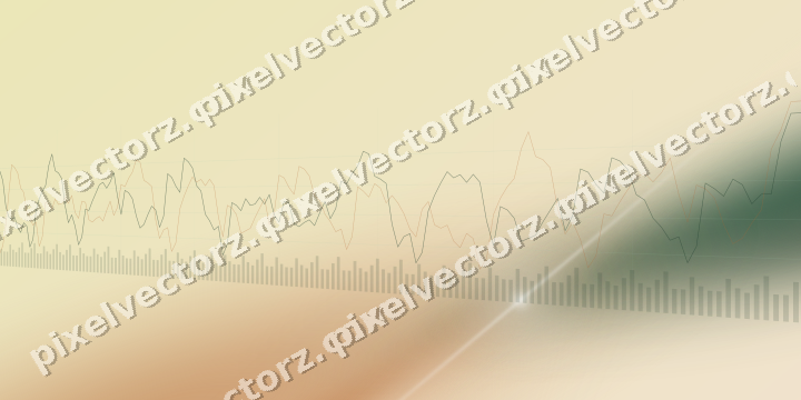 Soft pastel chart background in dark green and orange