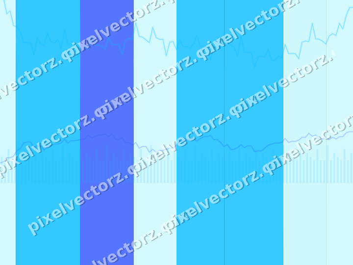 Glowing neon chart background in cyan and teal