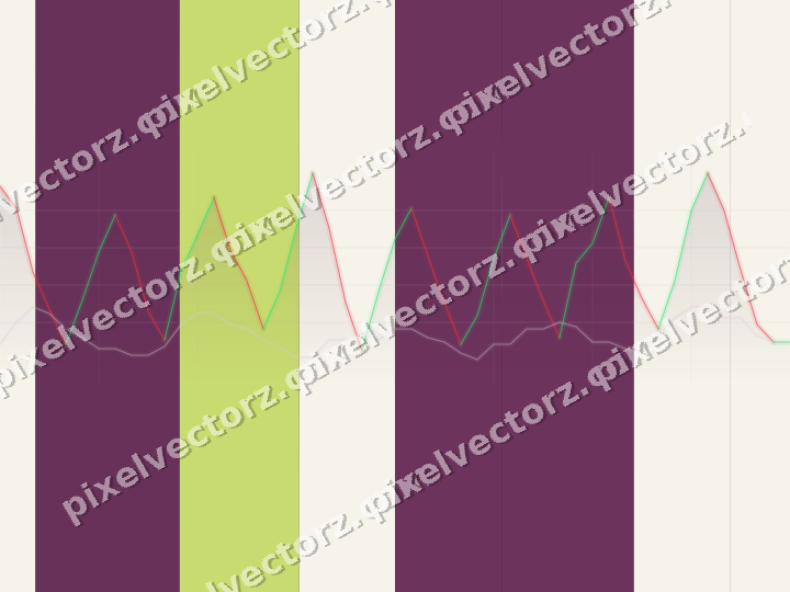 Glowing neon chart background in magenta and lime