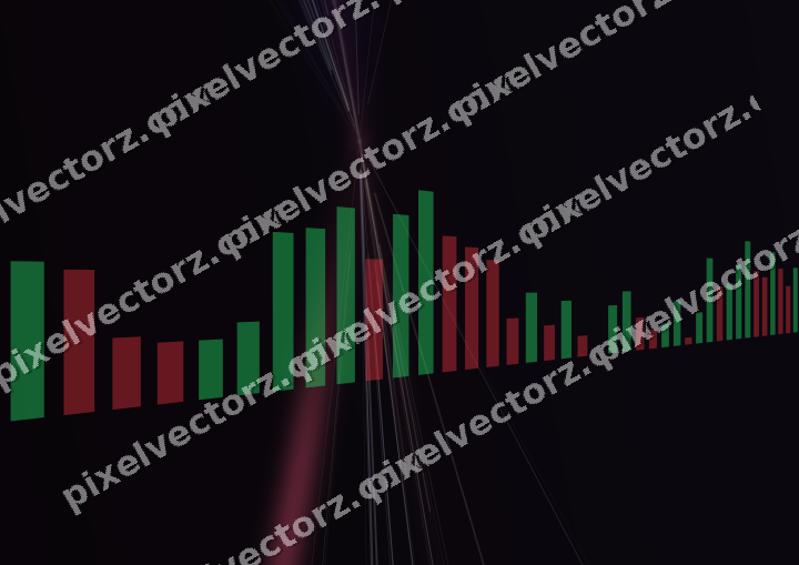Leuchtender Neon Diagramm Hintergrund in Rosa und Bernstein