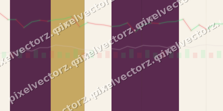 Glowing neon chart background in magenta and amber