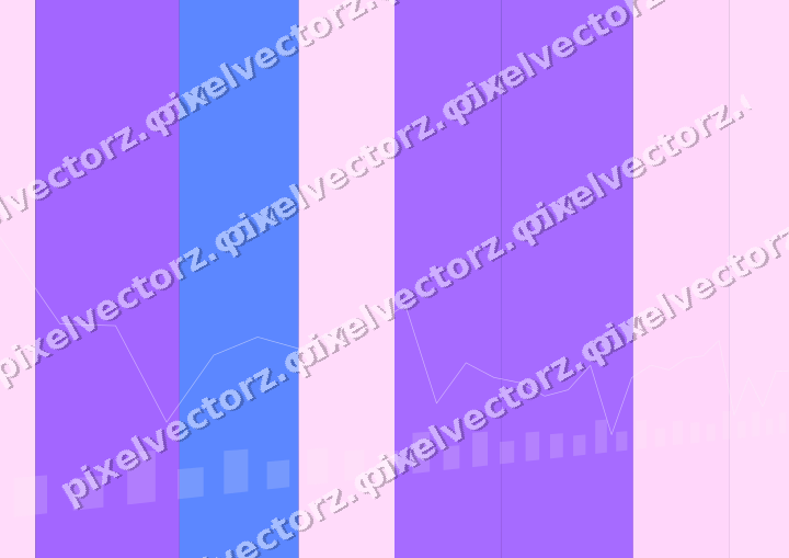 Glowing neon chart background in purple and blue