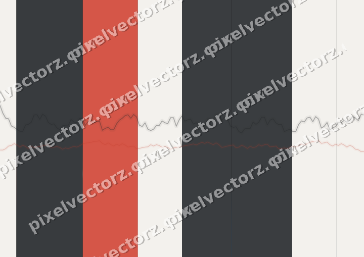 Glowing neon chart background in blue and red