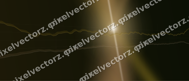 Glowing neon chart background in amber and orange