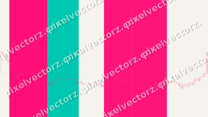 Soft pastel chart background in pink and orange