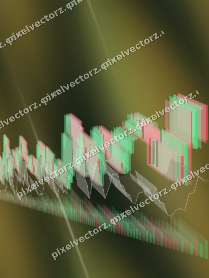 Nahtloser Neon Diagramm Hintergrund in Bernstein und Grün