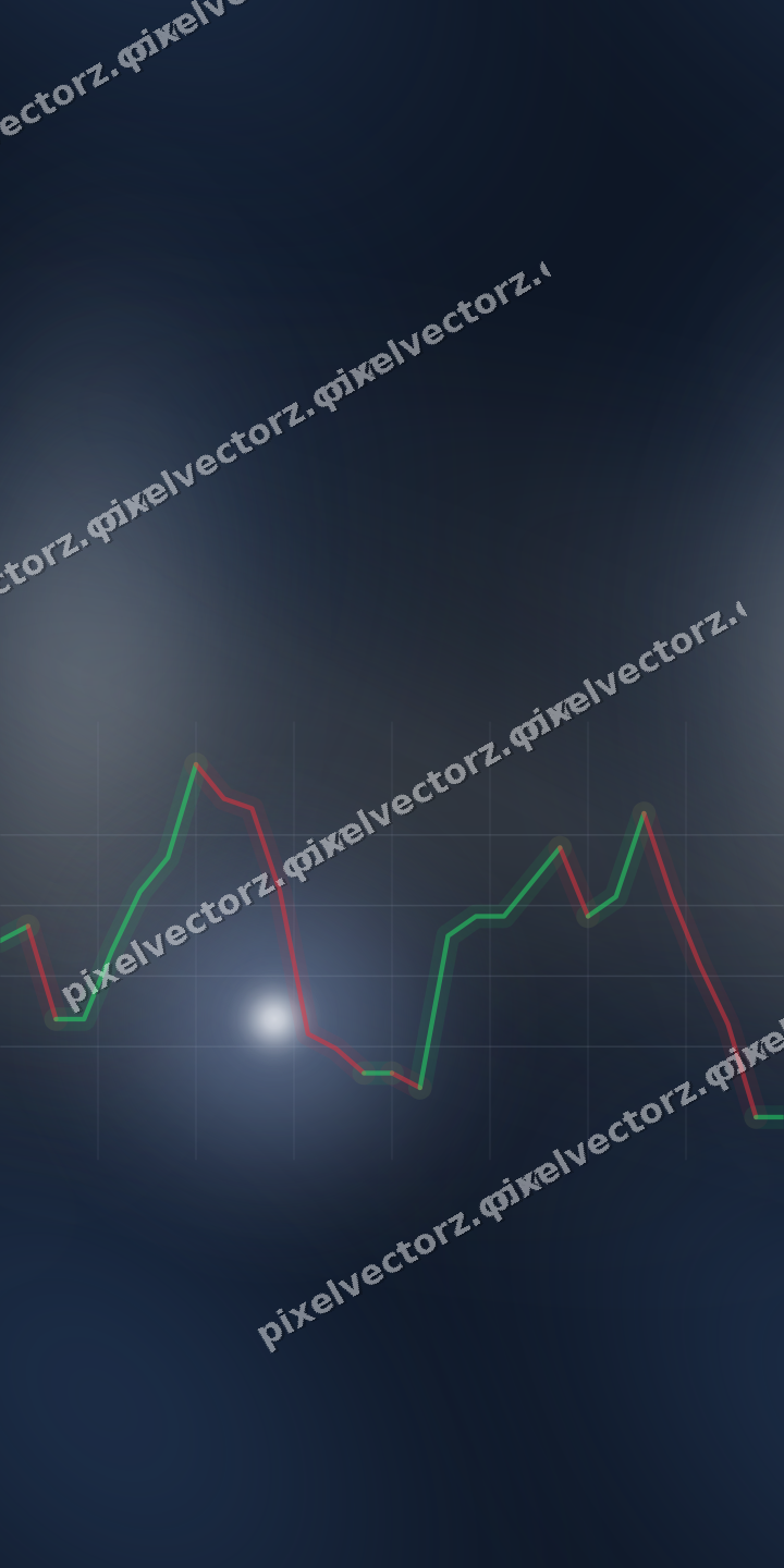 Nahtloser Neon Diagramm Hintergrund in Dunkelblau und Bernstein