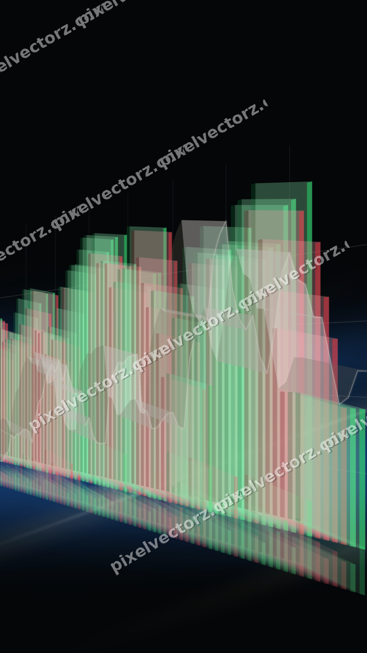 Nahtloser Neon Diagramm Hintergrund in Bernstein und Grün