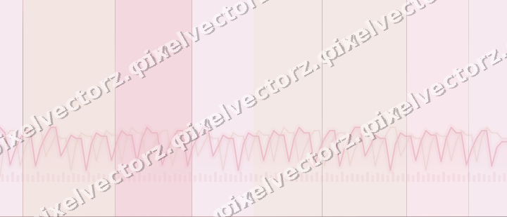 Glowing neon chart background in pink and red