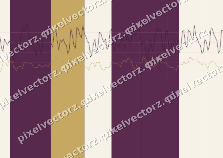 Glowing neon chart background in magenta and amber