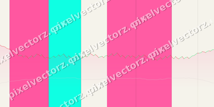 Glowing neon chart background in pink and orange