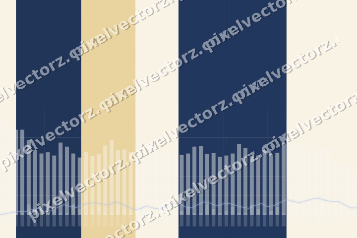 Glowing neon chart background in blue and amber
