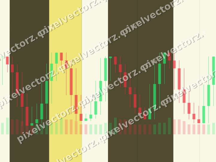 Glowing neon chart background in amber and yellow