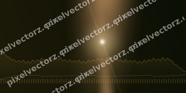 Glowing neon chart background in amber and orange