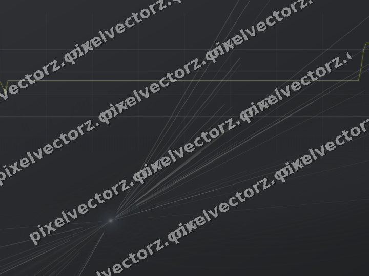 Glowing neon chart background in yellow and grey