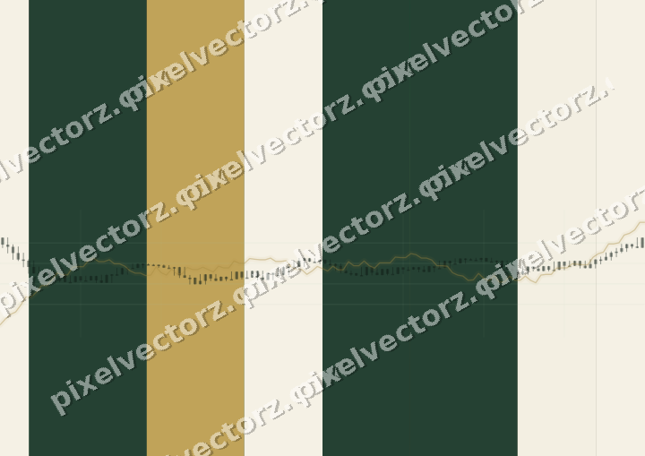 Glowing neon chart background in green and amber
