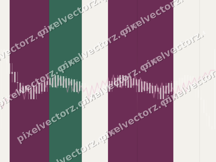 Glowing neon chart background in magenta and pink