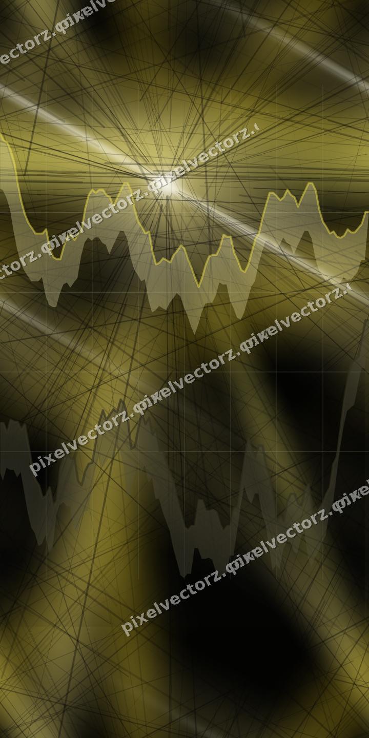 Nahtloser Neon Diagramm Hintergrund in Bernstein und Gelb