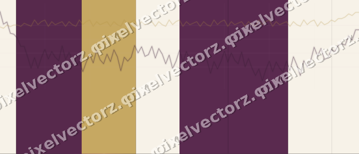 Glowing neon chart background in magenta and amber