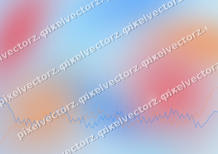Soft pastel chart background in blue and red