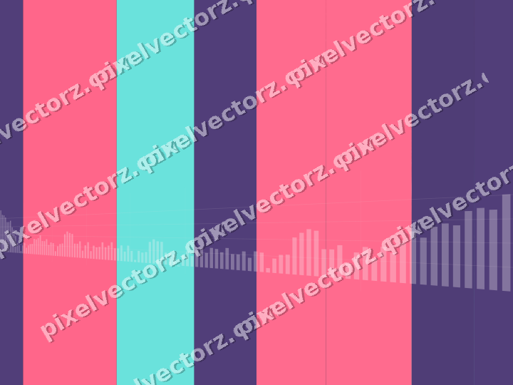 Glowing neon chart background in pink and amber