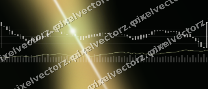 Glowing neon chart background in lime and yellow