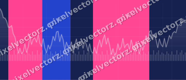 Soft pastel chart background in pink and blue