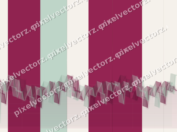 Glowing neon chart background in pink and green