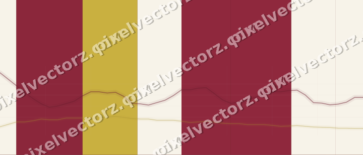 Glowing neon chart background in dark pink and red