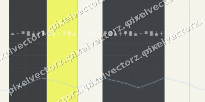 Glowing neon chart background in blue and yellow