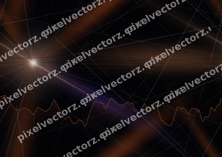 Nahtloser Neon Diagramm Hintergrund in Orange und Blau