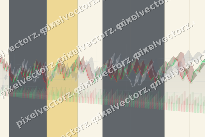 Glowing neon chart background in blue and amber