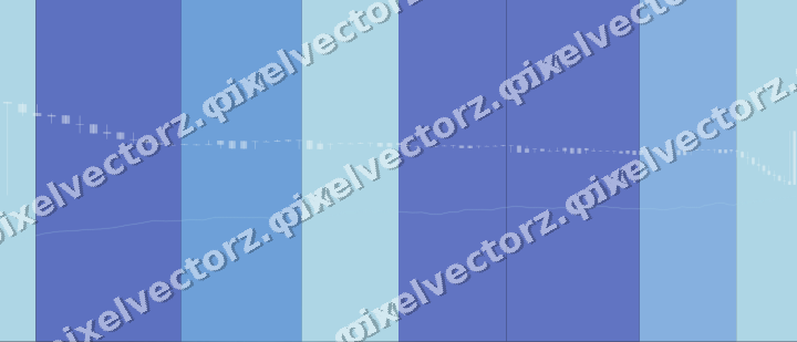 Glowing neon chart background in blue and cyan