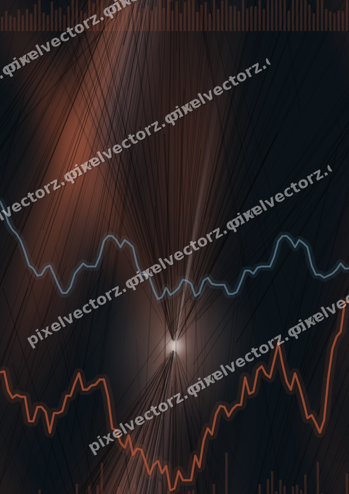 Nahtloser Neon Diagramm Hintergrund in Orange und Türkis