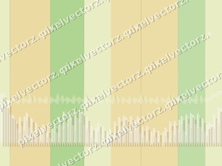 Glowing neon chart background in lime and yellow