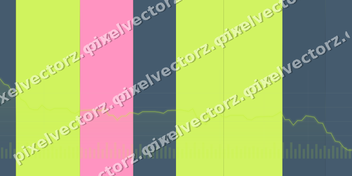 Glowing neon chart background in lime and amber