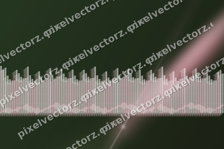 Glowing neon chart background in pink and dark lime
