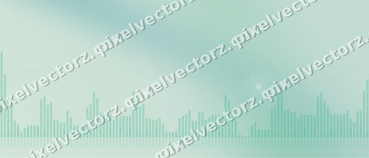 Soft pastel chart background in green and teal