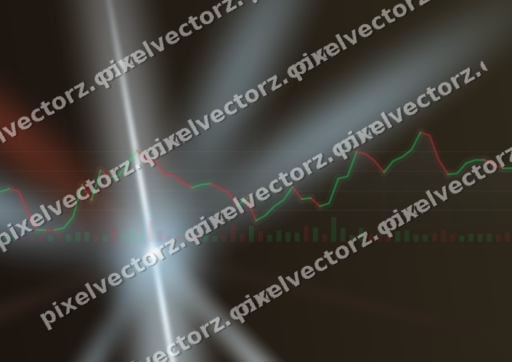 Leuchtender Neon Diagramm Hintergrund in Türkis und Rot