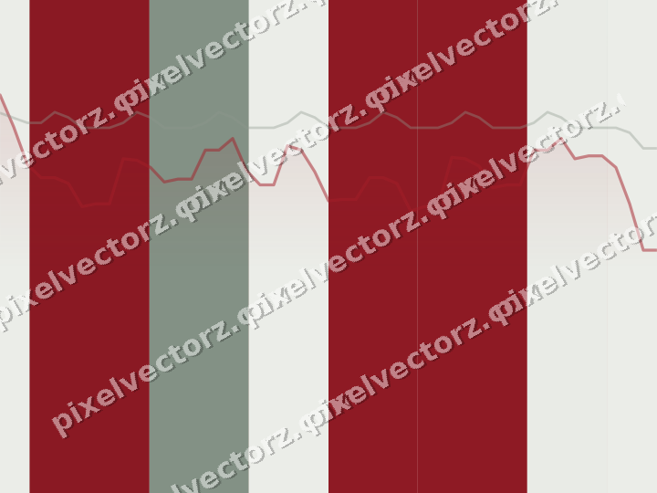 Soft pastel chart background in red and pale lime