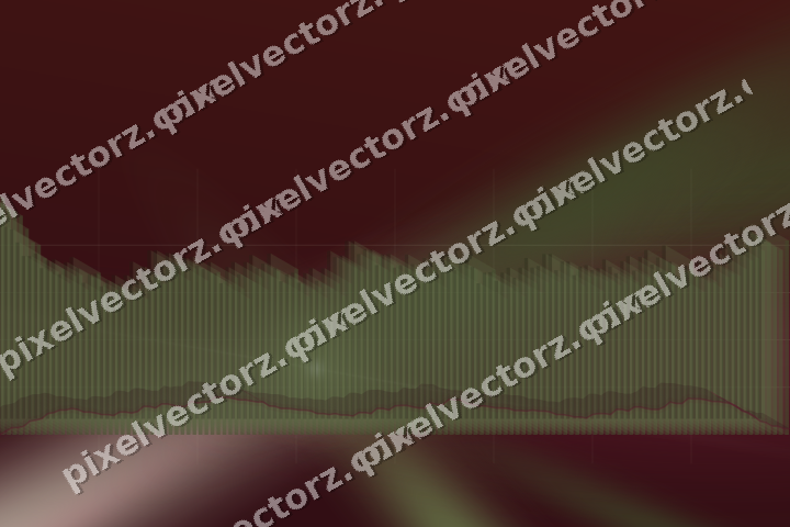 Glowing neon chart background in dark lime and dark pink