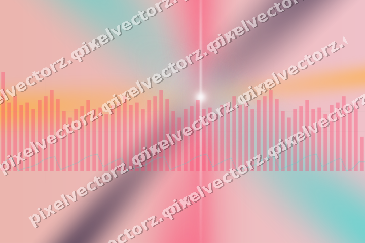 Soft pastel chart background in pink and amber