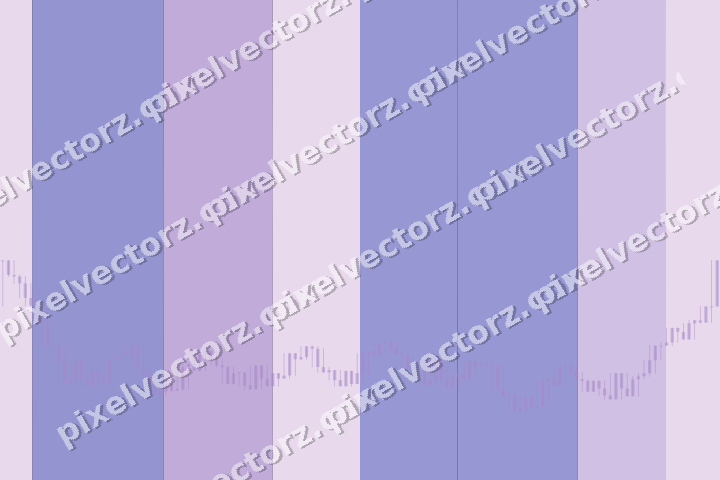 Glowing neon chart background in purple and blue