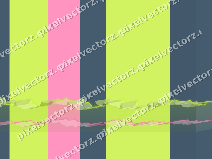 Glowing neon chart background in lime and amber