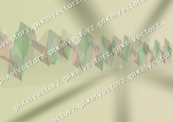 Soft pastel chart background in dark lime and dark pink