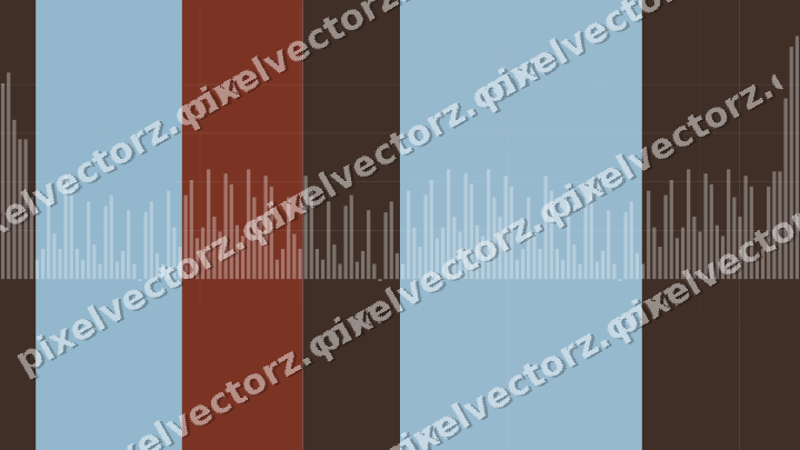 Soft pastel chart background in cyan and red